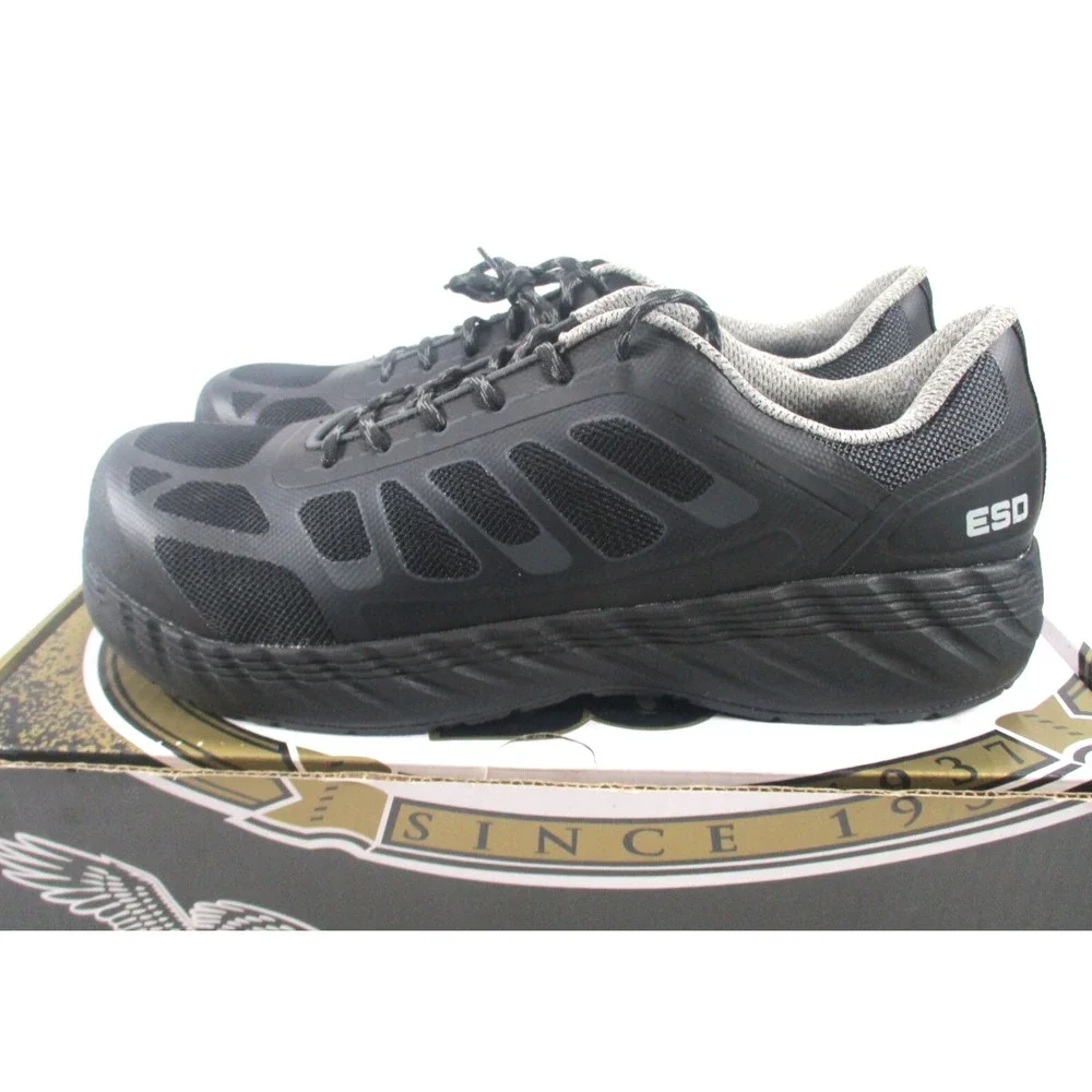 Georgia Boot ReFLX Shoes Men's 11.5‎ Black Composite Toe Work Slip Resistant NEW